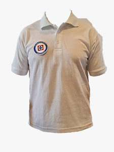 CAMISA TIPO POLO ADULTO PIQUE  50% AGODON  50%  CRUZ AZUL