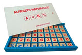 Alfabeto matemático de madera 225 pz.