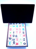 Alfabeto móvil de madera 192 pz