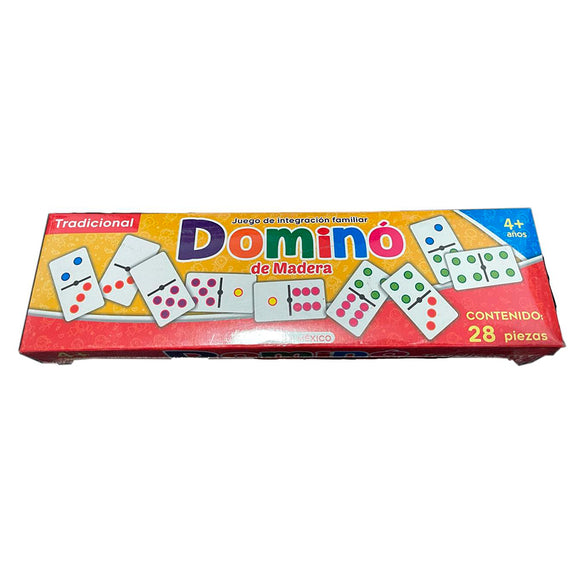 Domino didáctico de madera Tradicional