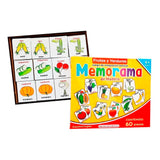 Memorama de madera de frutas y verduras 60 PZ