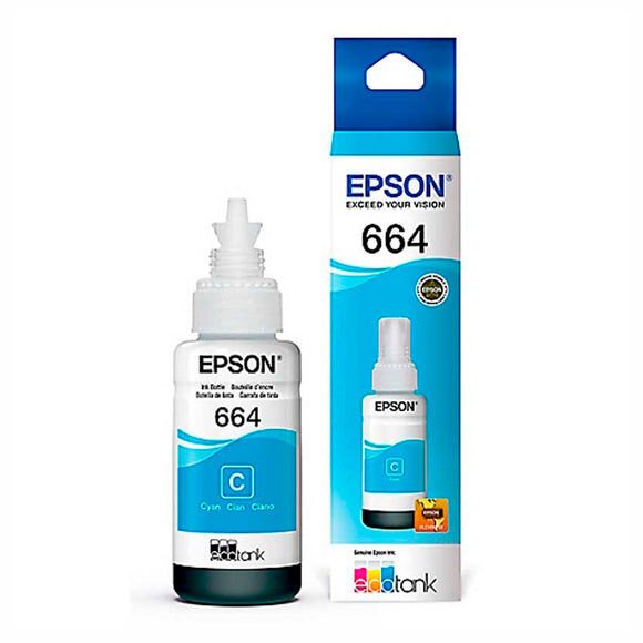 Tinta cyan Epson T664320 rendimiento aprox. 6,500 pags.
