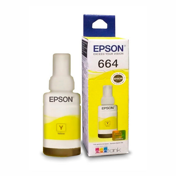 Tinta amarilla Epson T664320 rendimiento aprox. 6,500 pags.