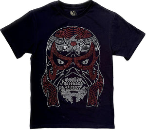 Playera plus luchador Penta,  pedrería Lucha libre