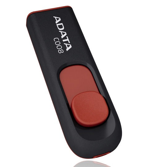 Memoria Adata USB de  16 GB modelo C008 negro/rojo